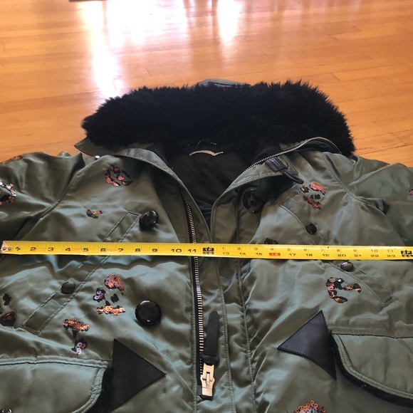 COPY - Coach green sequin Eskimo jacket - Picture 7 of 9